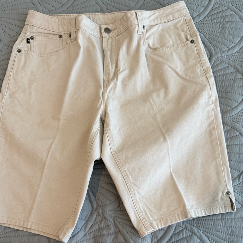 Venezia Woman’s Tan Jean Bermuda Shorts Excellent